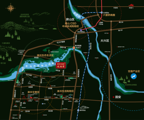 涿州孔雀城悦澜湾_区位图_1