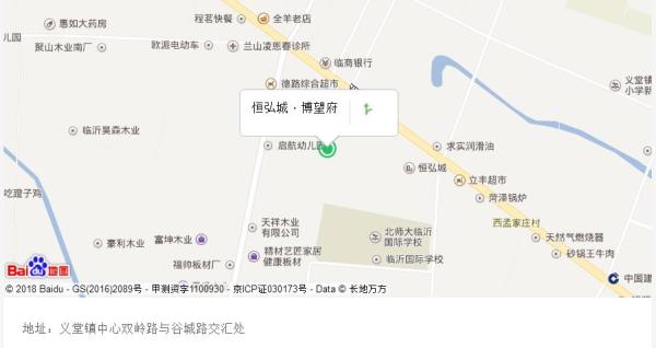 恒弘城博望府区位图