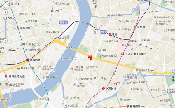 浦东新区南码头街道滨江单元06-05地块区位图