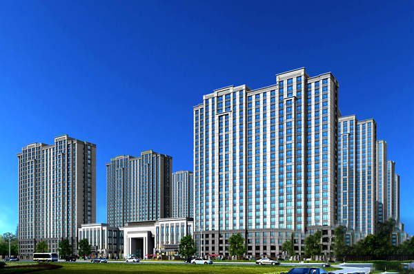 邳州_天鸿水岸景城（天鸿商务中心）_效果图_3
