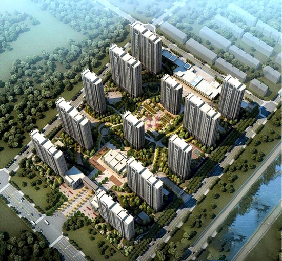 邳州_天鸿水岸景城（天鸿商务中心）_效果图_5
