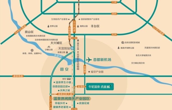 牛驼温泉孔雀城_区位图_3