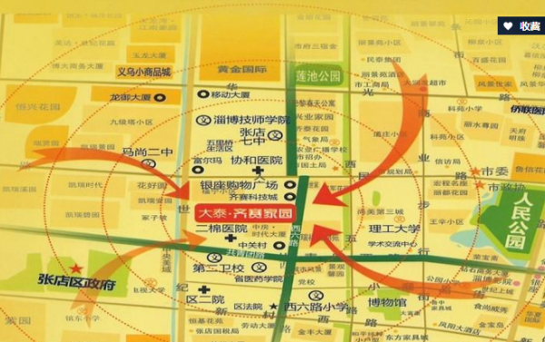 淄博大泰齐赛家园_区位图_1