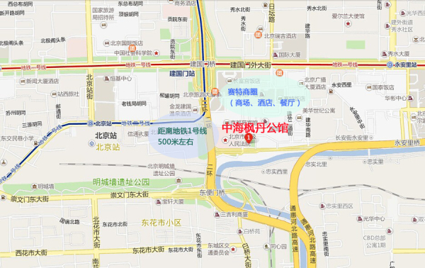 中海枫丹公馆区位图