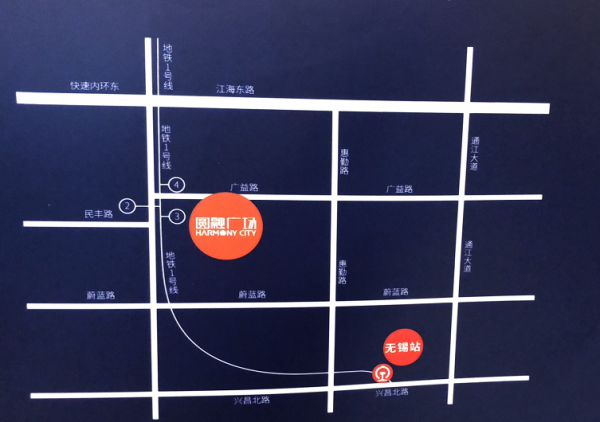 无锡圆融广场_区位图_2