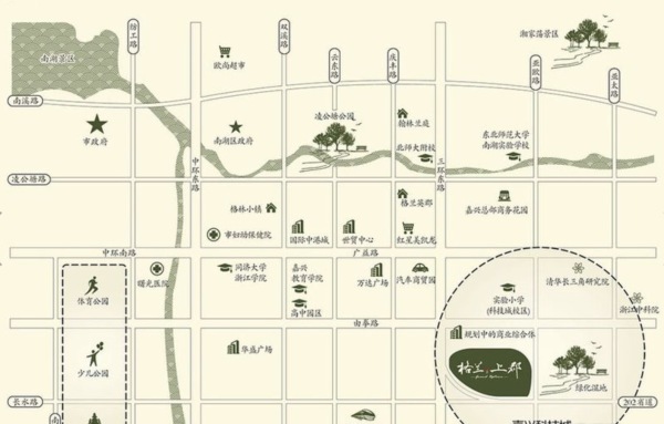 嘉兴信达格兰上郡_区位图_1