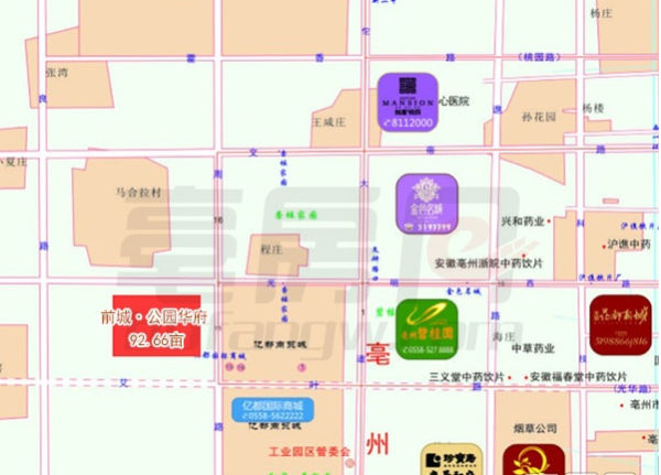 亳州前城公园一号_区位图_1