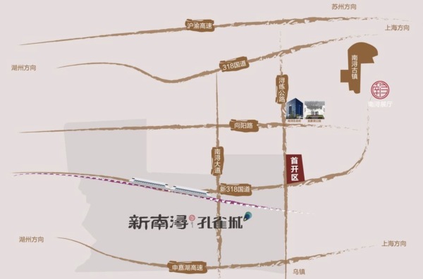 新南浔孔雀城区位图