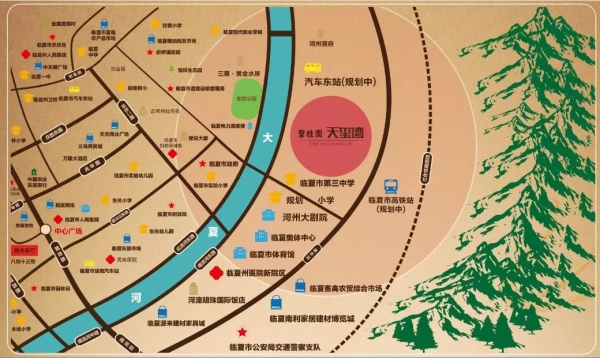 临夏碧桂园·天玺湾项目区位图
