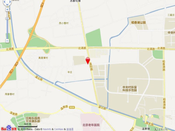 中关村翠湖科技园-云中心区位图
