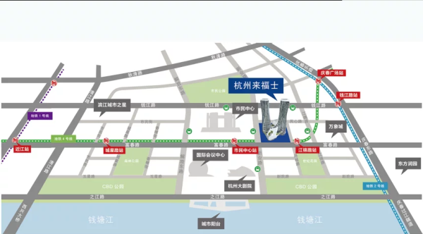 杭州来福士广场区位图