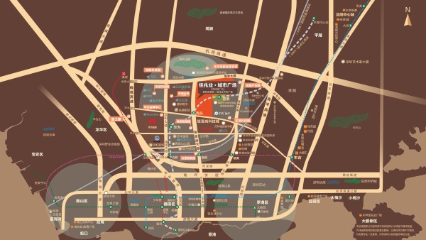 佳兆业城市广场五期区位图