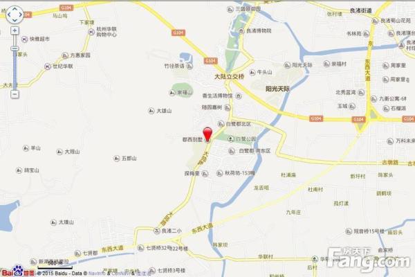 万科良渚文化村郡西别墅_区位图_1