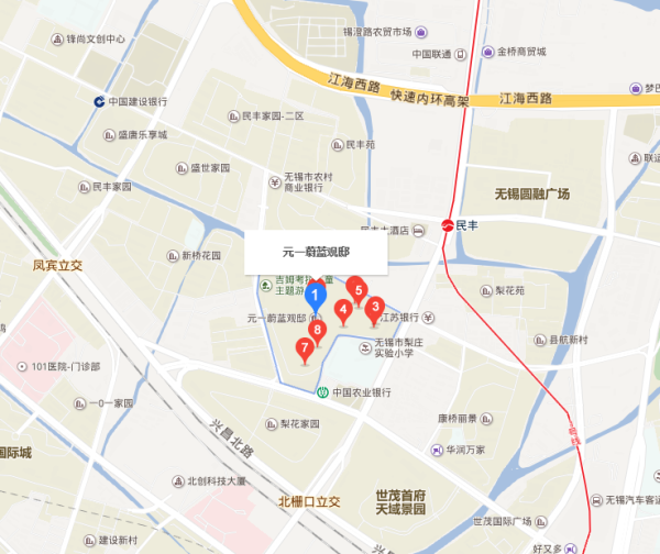 无锡元一蔚蓝观邸_区位图_3
