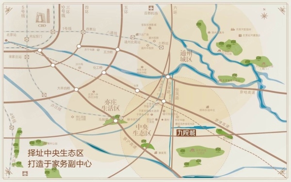 北京紫峰九院城区位图