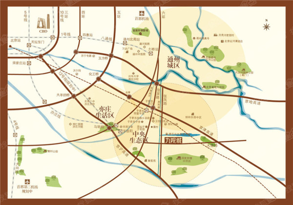 北京紫峰九院城区位图