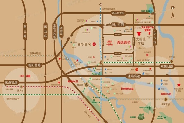 中国铁建·通瑞新天地区位图
