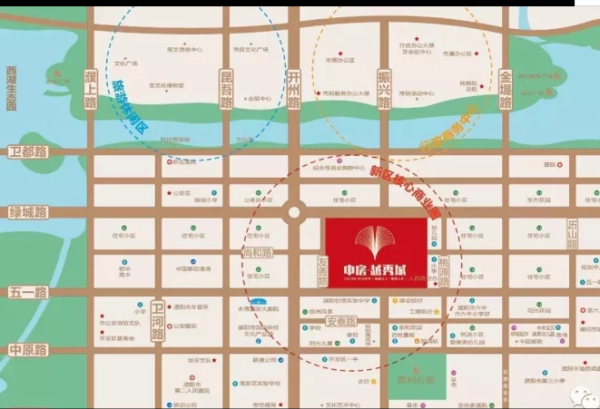 濮阳中房越秀城区位图
