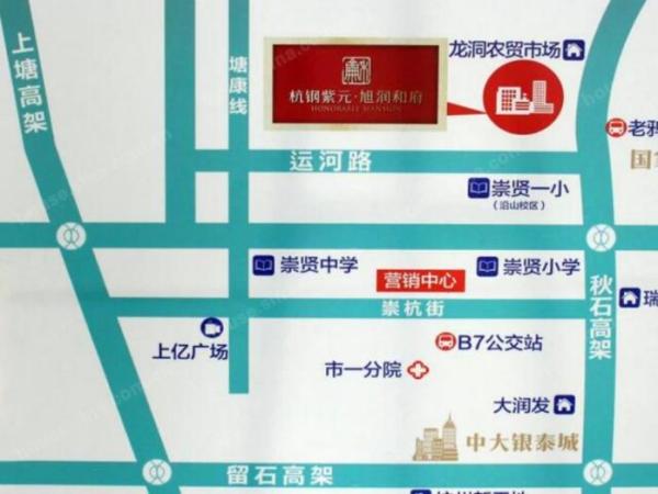 杭钢紫元旭润和府区位图