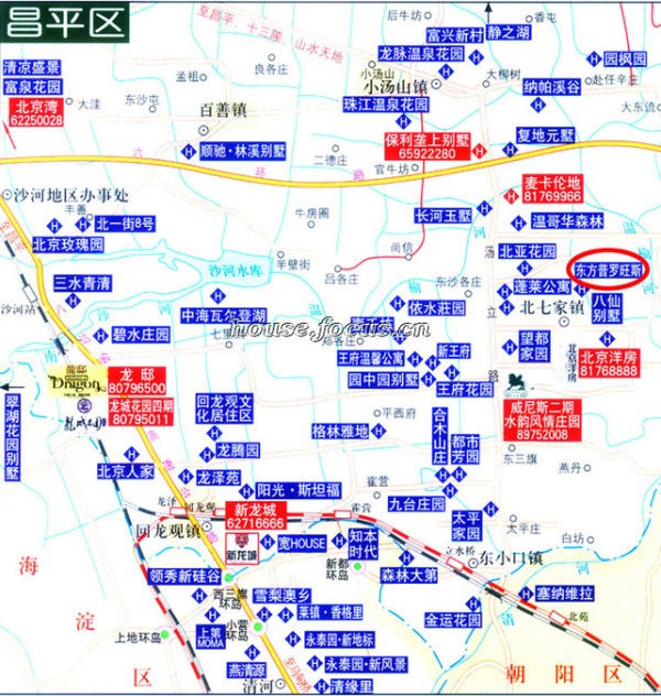 北京壹号庄园区位图