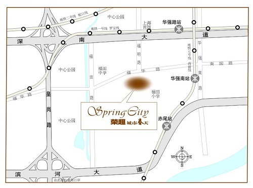 荣超城市春天花园_区位图_1