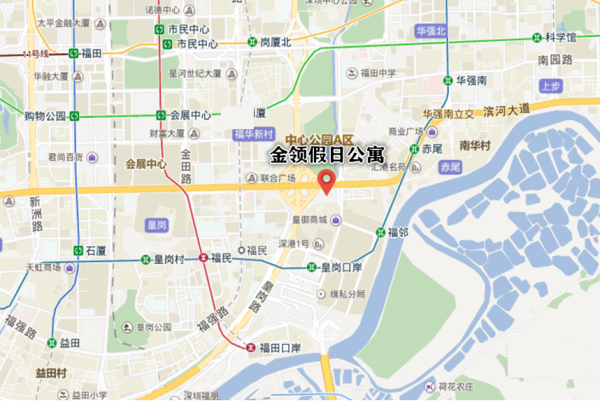 金领假日公寓_区位图_1