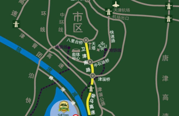 松江高尔夫小镇_区位图_1