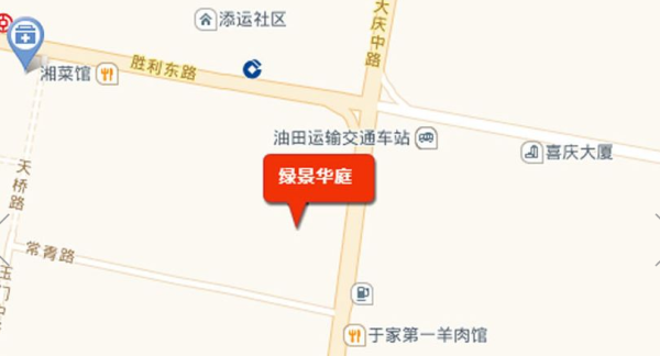 濮阳广厦绿景华庭区位图