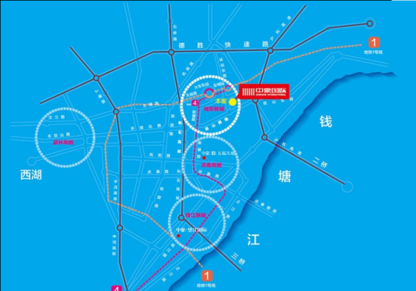 中豪国际商业中心区位图