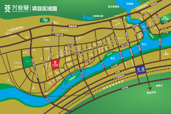 河源天才兴业城_区位图_1
