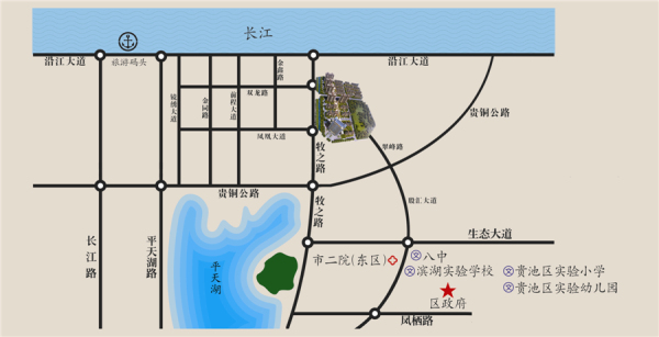 池州麒麟公馆区位图