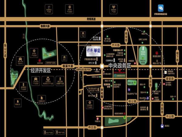 淄博保利华府区位图