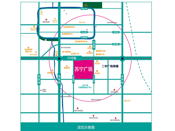 宿州苏宁广场_区位图_1