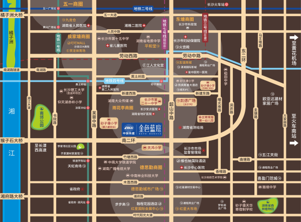 中国铁建·金色蓝庭区位图