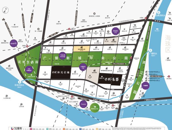 广州保利东郡区位图