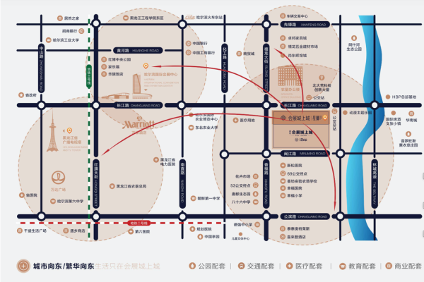 会展城上城商业区位图