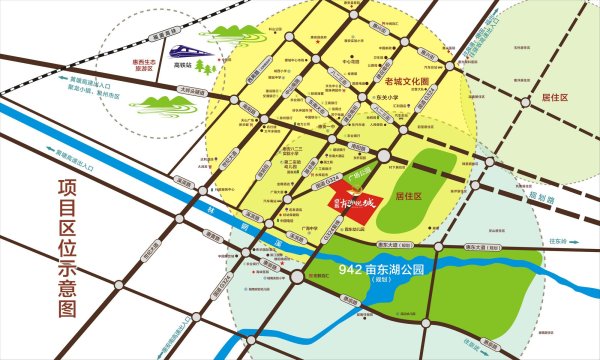 卓辉东湖悦城区位图