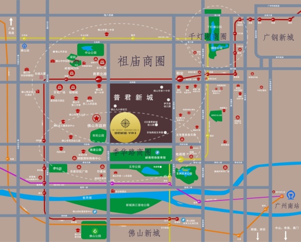 普君新城·华府区位图