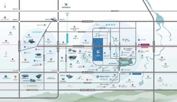 济南烯谷国际中心区位图