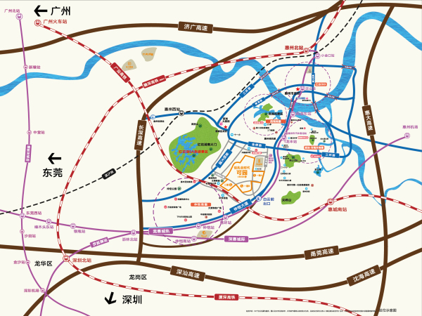 惠州时代可园区位图