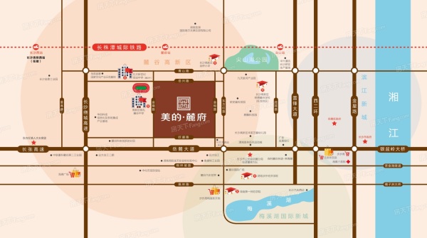 美的麓府_区位图_1