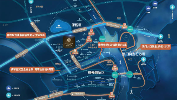 珠海时代保利中环广场区位图