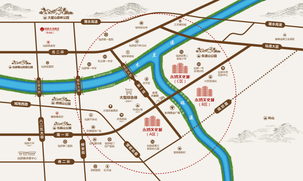 永鸿文化城（C地块）区位图