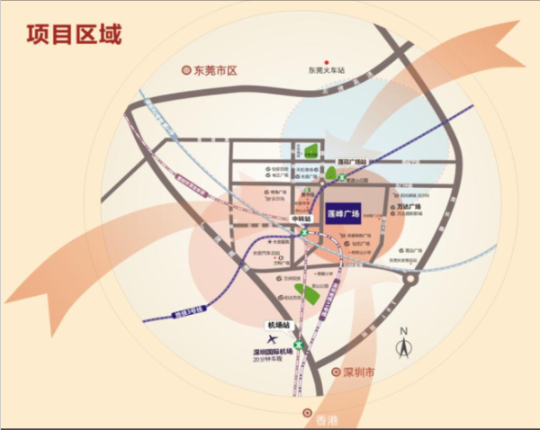 莲峰广场区位图