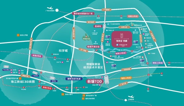 广州佳兆业悦峰区位图