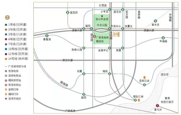 深圳中心·天元区位图