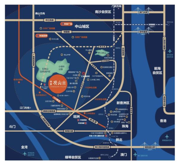 中山华发观山水_区位图_1