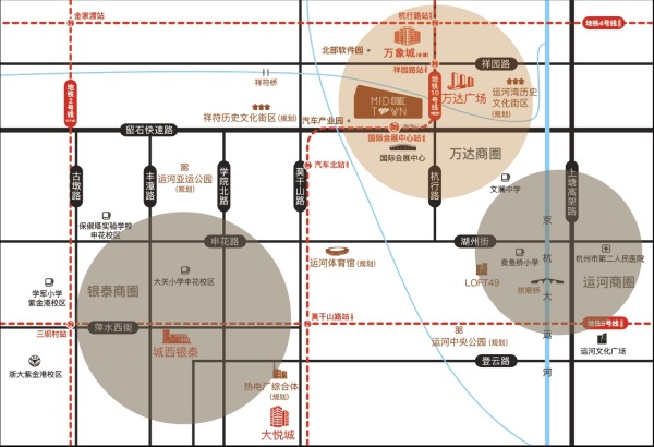 中城汇MID-SOHO（杭州万瑜）区位图