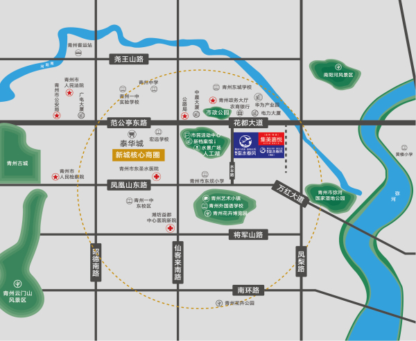 青州恒信弥水春风_区位图_1