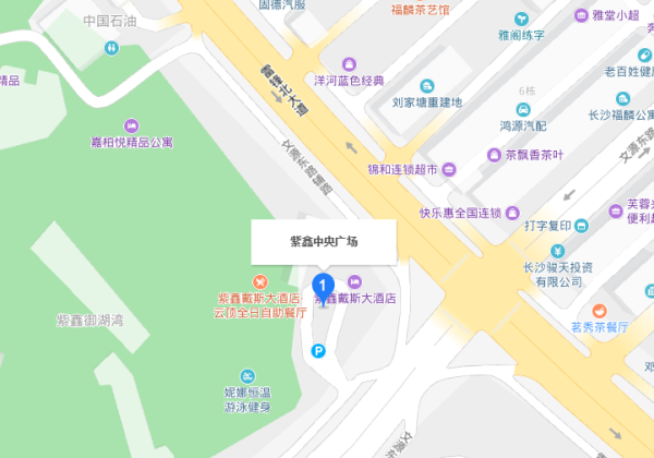 紫鑫中央广场区位图